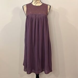 NWT Aritzia Wilfred Allier sleeveless embroidered dress L